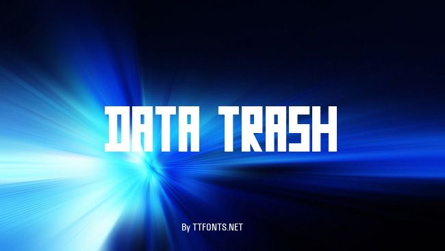 Data Trash example
